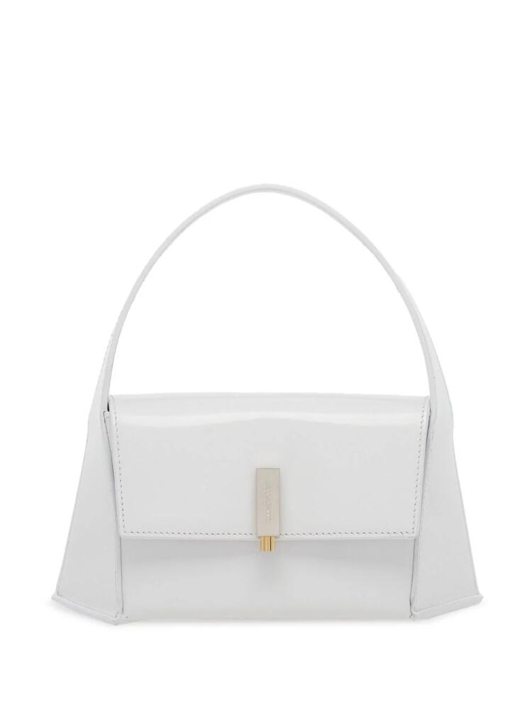 Ferragamo small Geometric leather shoulder bag - White Cover