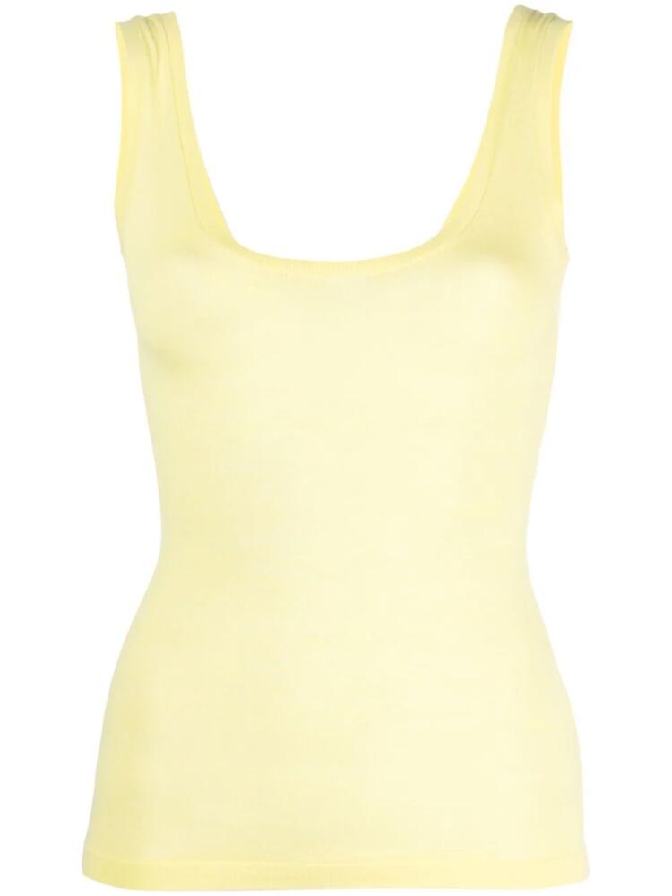 Nanushka knitted tank top - Yellow Cover