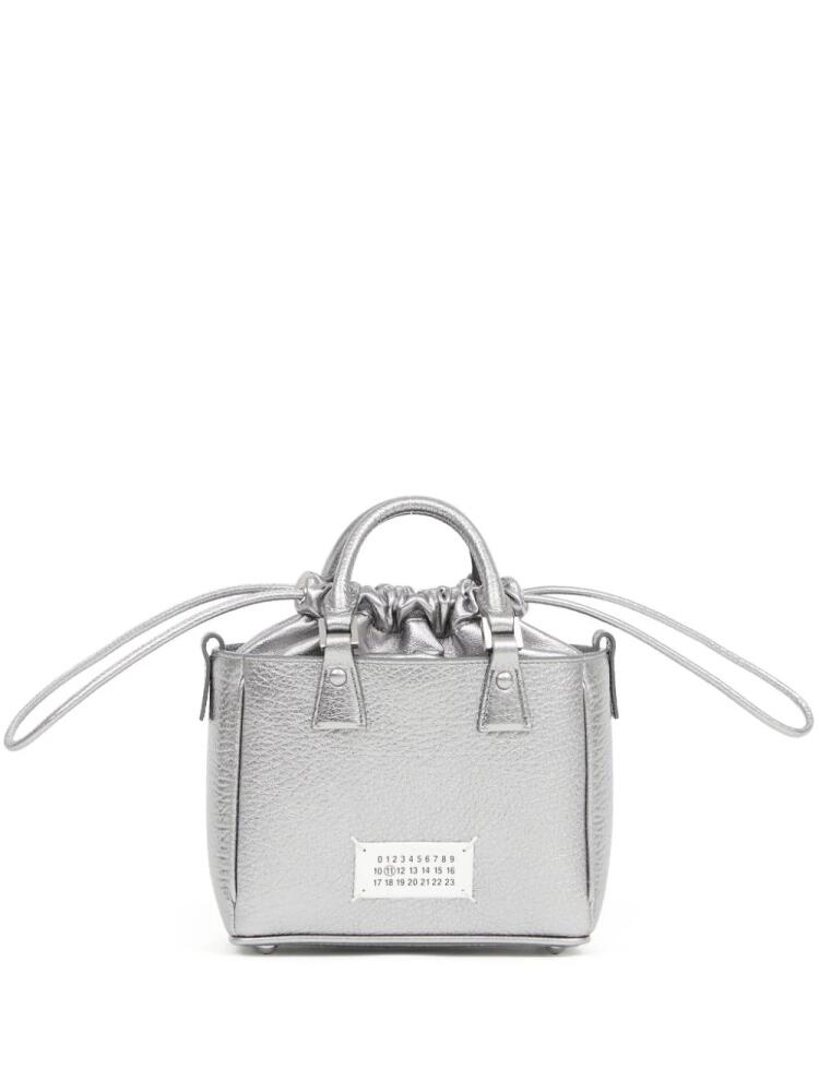 Maison Margiela 5AC metallic-effect tote bag - Silver Cover