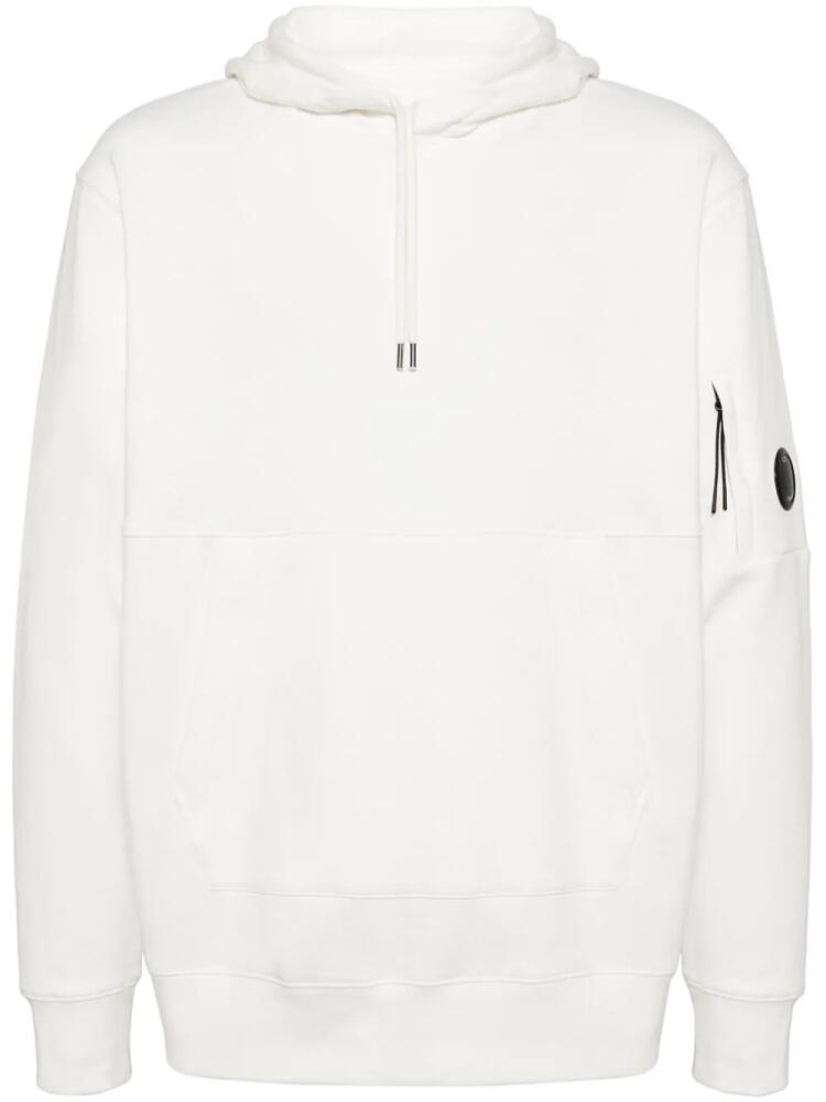 C.P. Company Lens diagonal-raised hoodie - White Cover