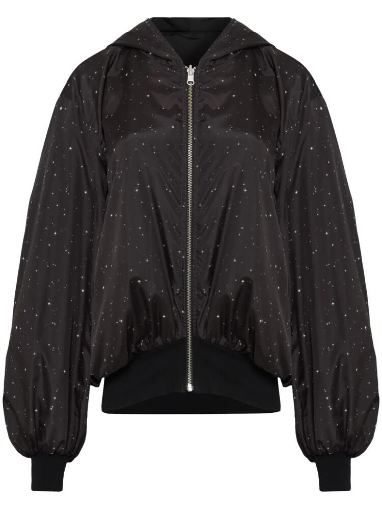 Uma | Raquel Davidowicz Gelatina hooded bomber jacket - Black Cover