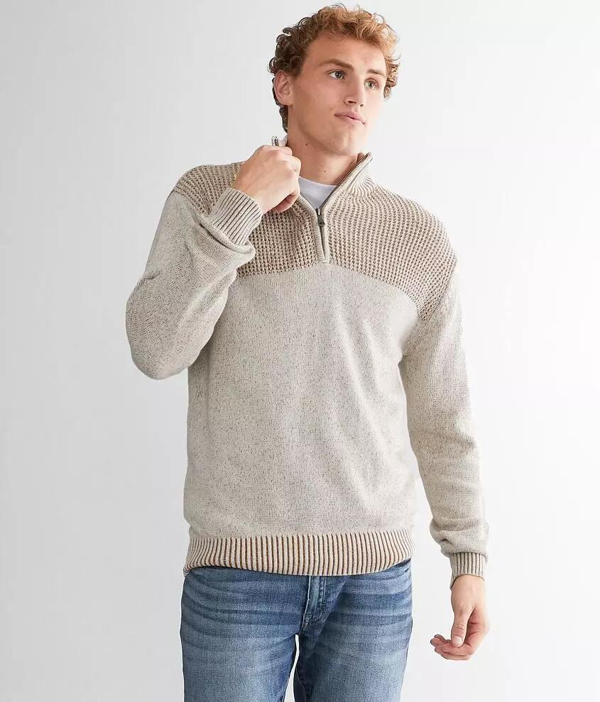 BKE Plated Quarter Zip Pullover Sweater Cover