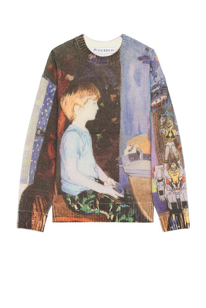 JW Anderson Printed Jumper in Blue Cover