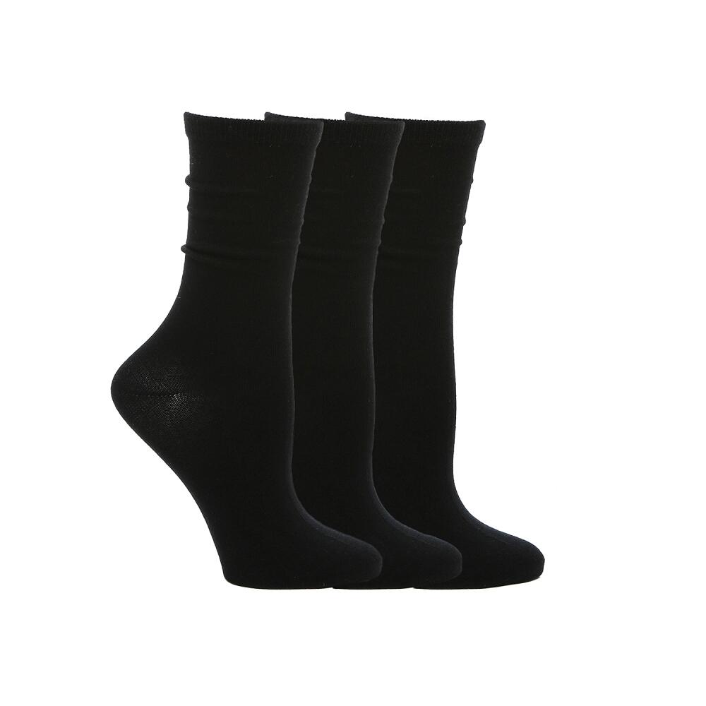 Kelly & Katie Solid Crew Socks 3 Pack | Women's | Black Cover