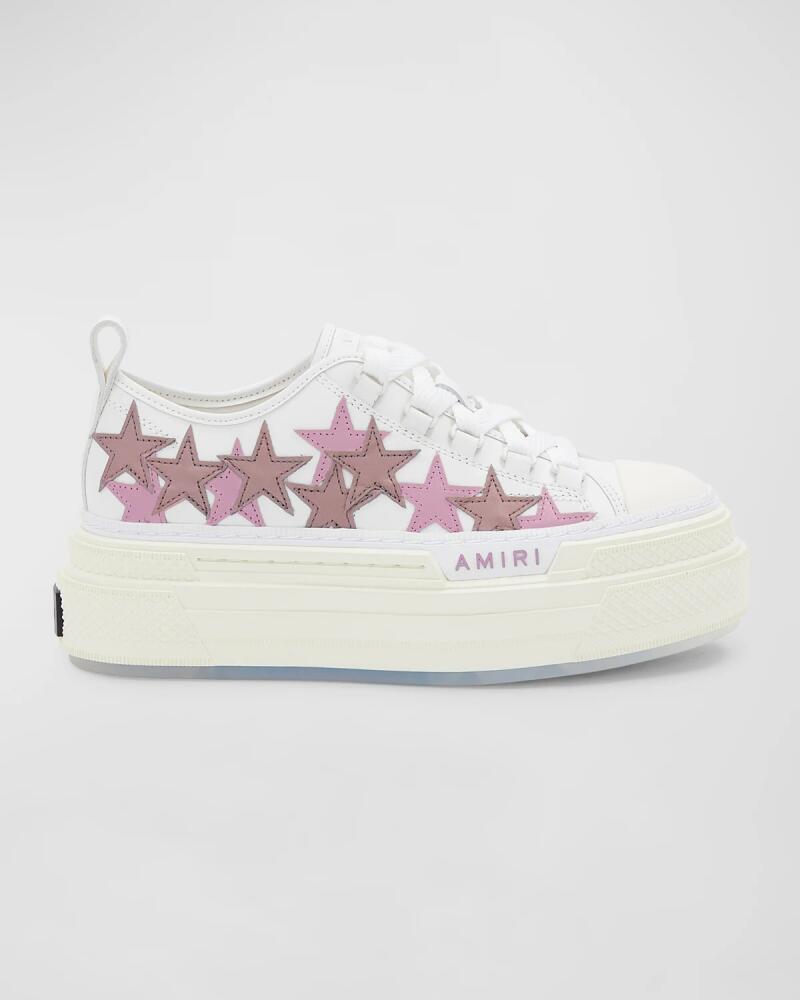 Amiri Stars Low-Top Canvas Platform Sneakers Cover