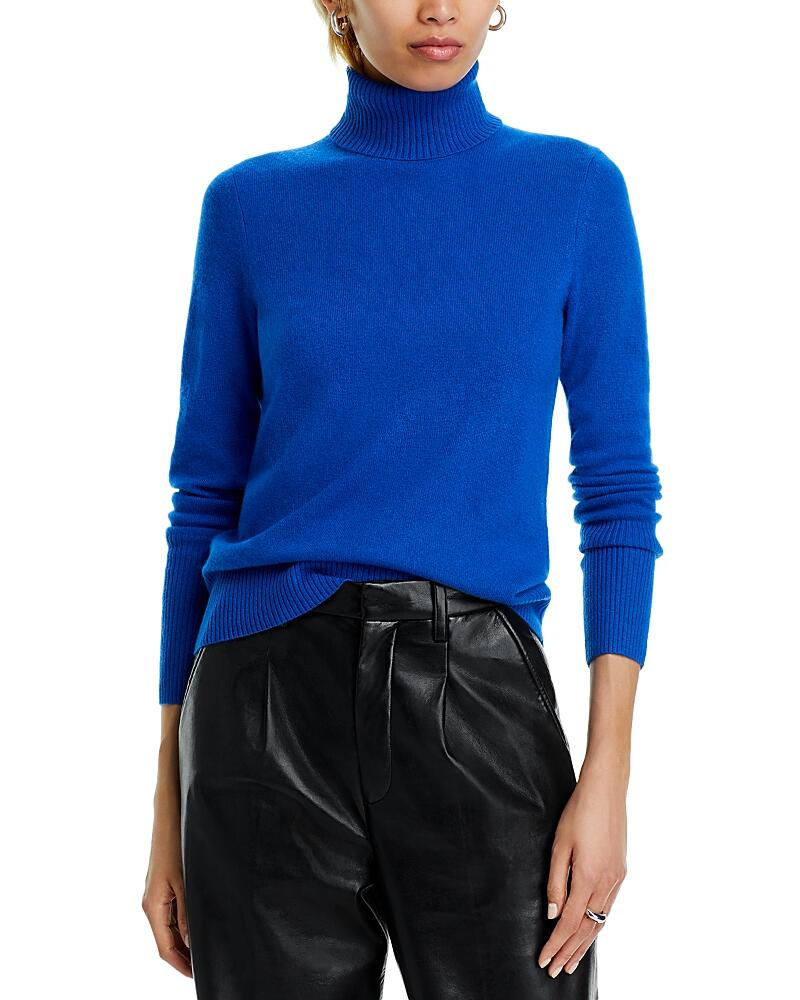 Aqua Cashmere Turtleneck Cashmere Sweater - Exclusive Cover