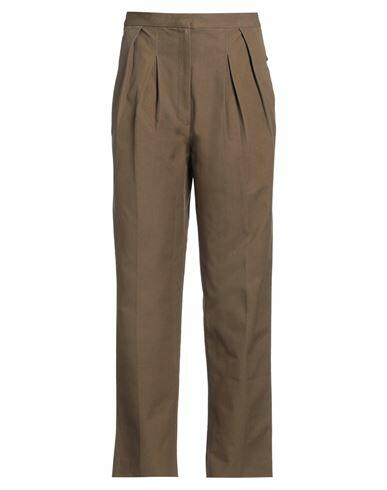 Golden Goose Woman Pants Military green Cotton Cover