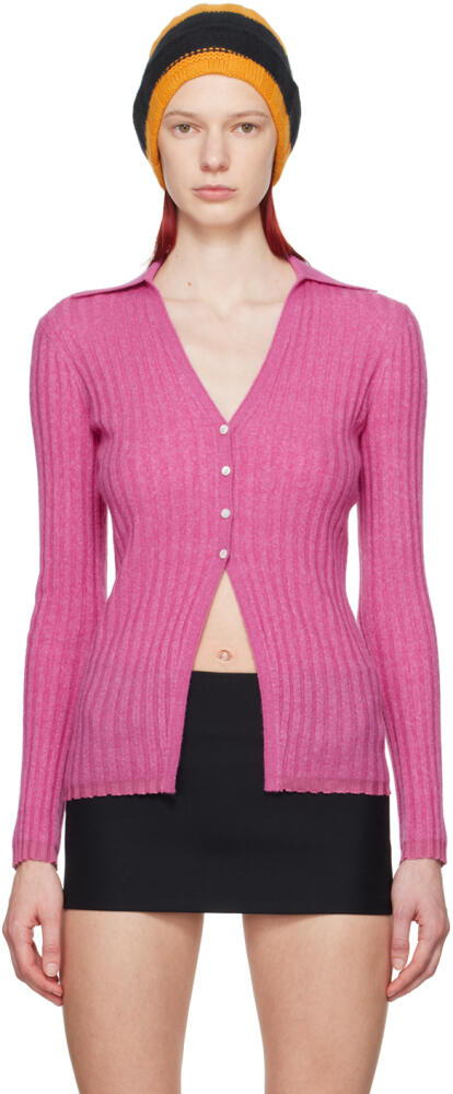 Guest in Residence Pink Rib Cardigan Cover