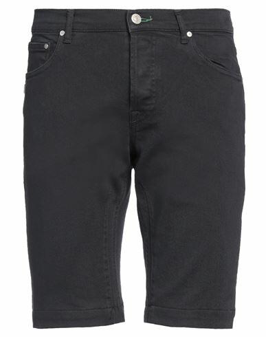 Grey Daniele Alessandrini Man Shorts & Bermuda Shorts Midnight blue Cotton, Elastane Cover