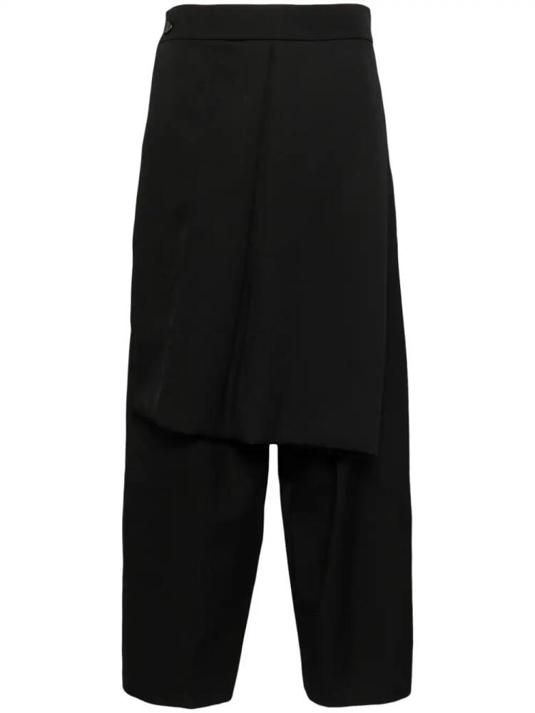 SONGZIO wide-leg wool trousers - Black Cover