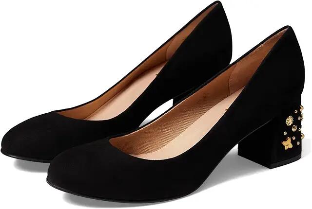 French Sole Empress (Black Suede) Women's Shoes Cover