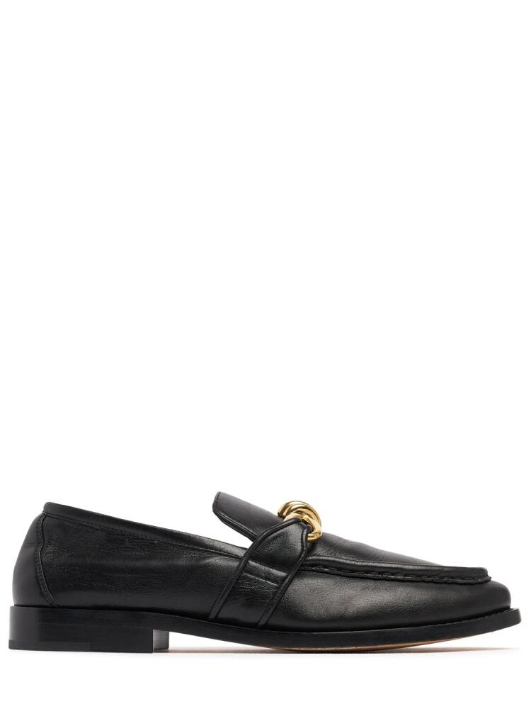 BOTTEGA VENETA Astaire Crinkled Leather Loafers Cover