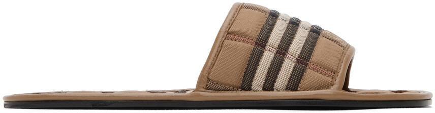 Burberry Brown Alixa Flat Sandals Cover