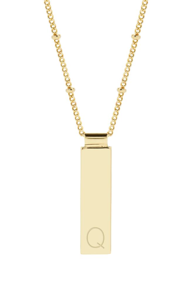 Brook and York Maisie Initial Pendant Necklace in Gold Q Cover