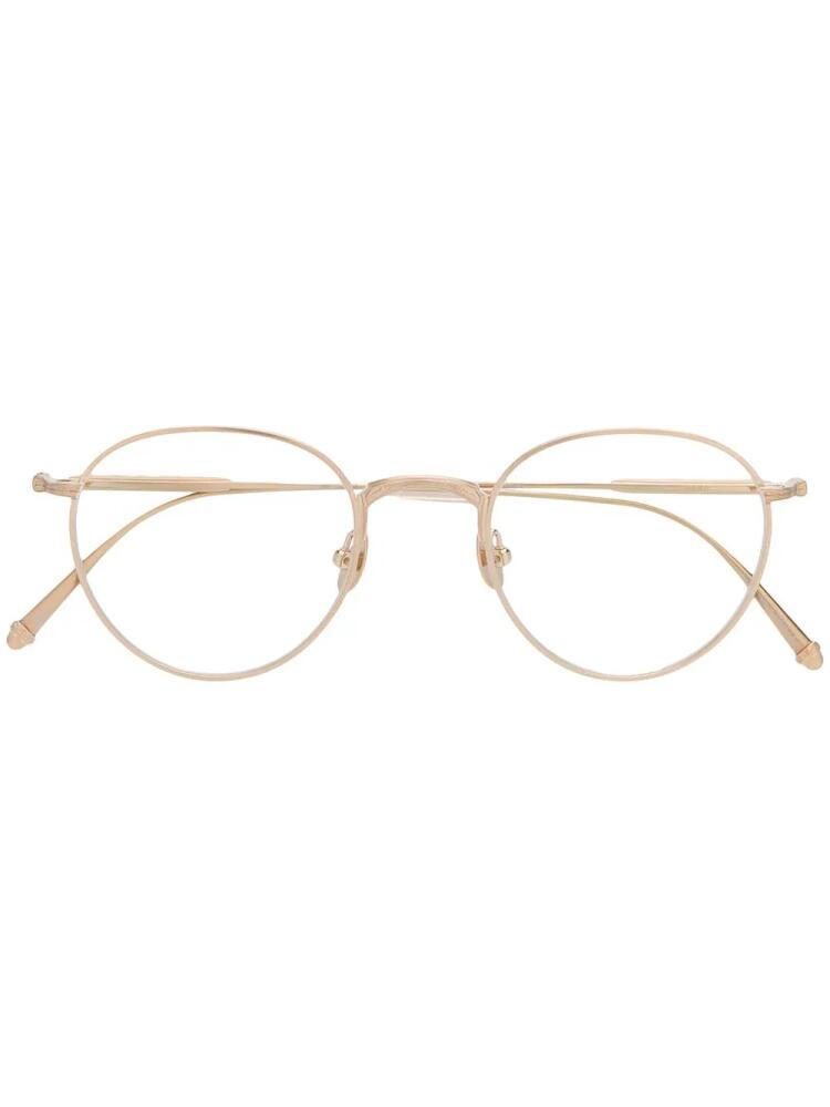 Matsuda round frame glasses - Gold Cover