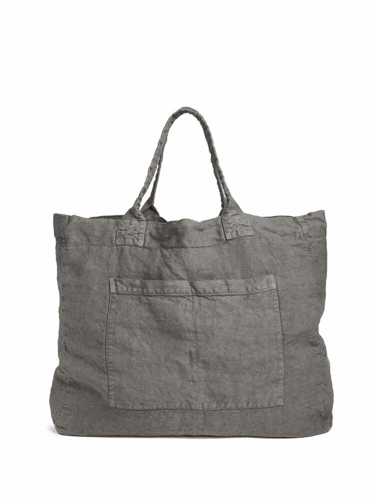 Once Milano linen weekend bag - Grey Cover