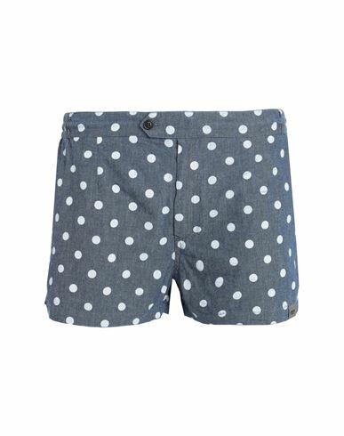 Aspesi Man Swim trunks Blue Cotton Cover