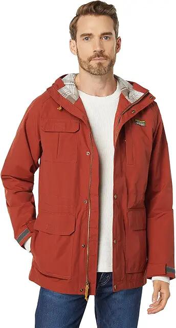 L.L.Bean Mountain Classic Water Resistant Jacket (Dark Russet) Men's Clothing Cover