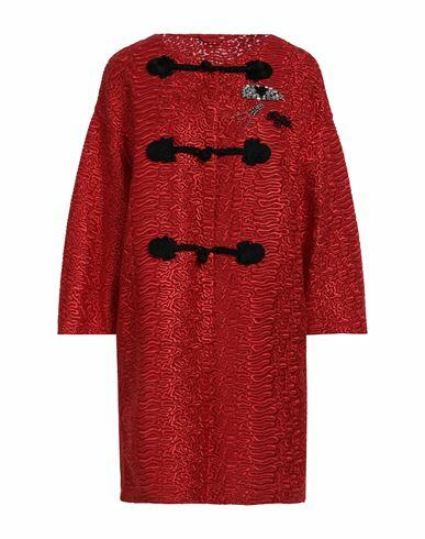 Ermanno Scervino Woman Overcoat & Trench Coat Red Polyester, Polyamide Cover