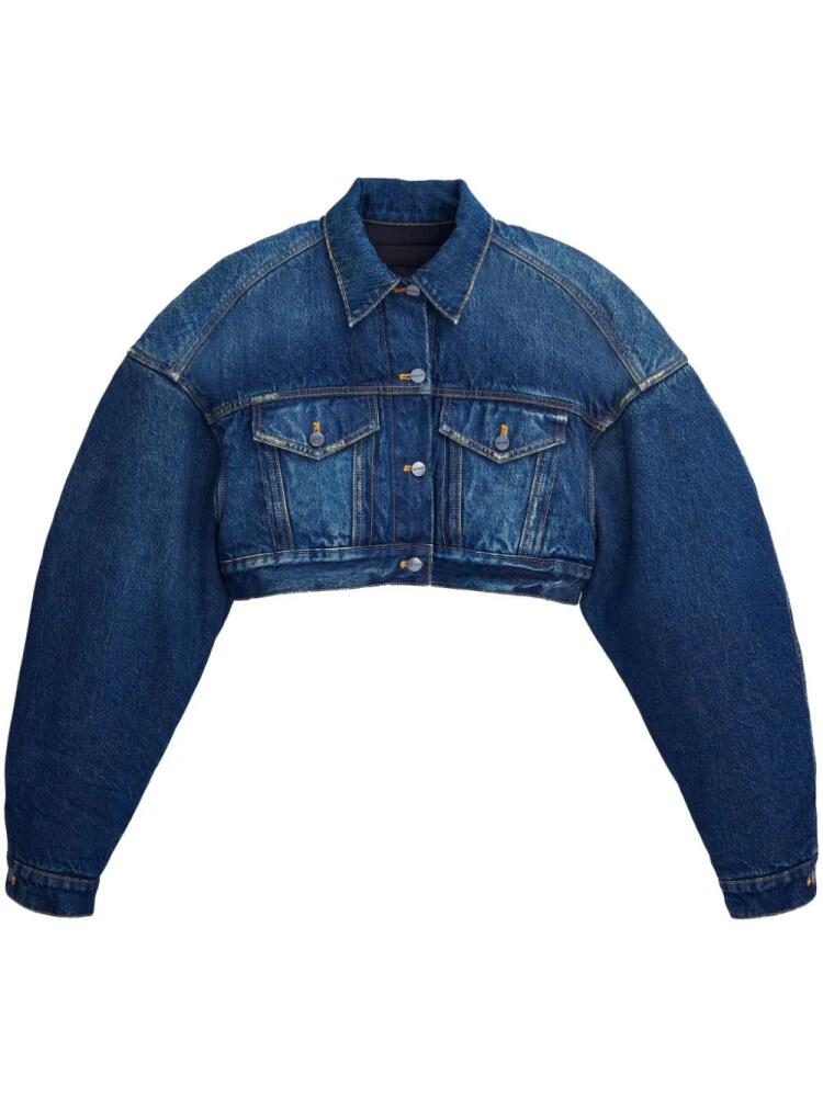 Marc Jacobs cropped padded jacket - Blue Cover