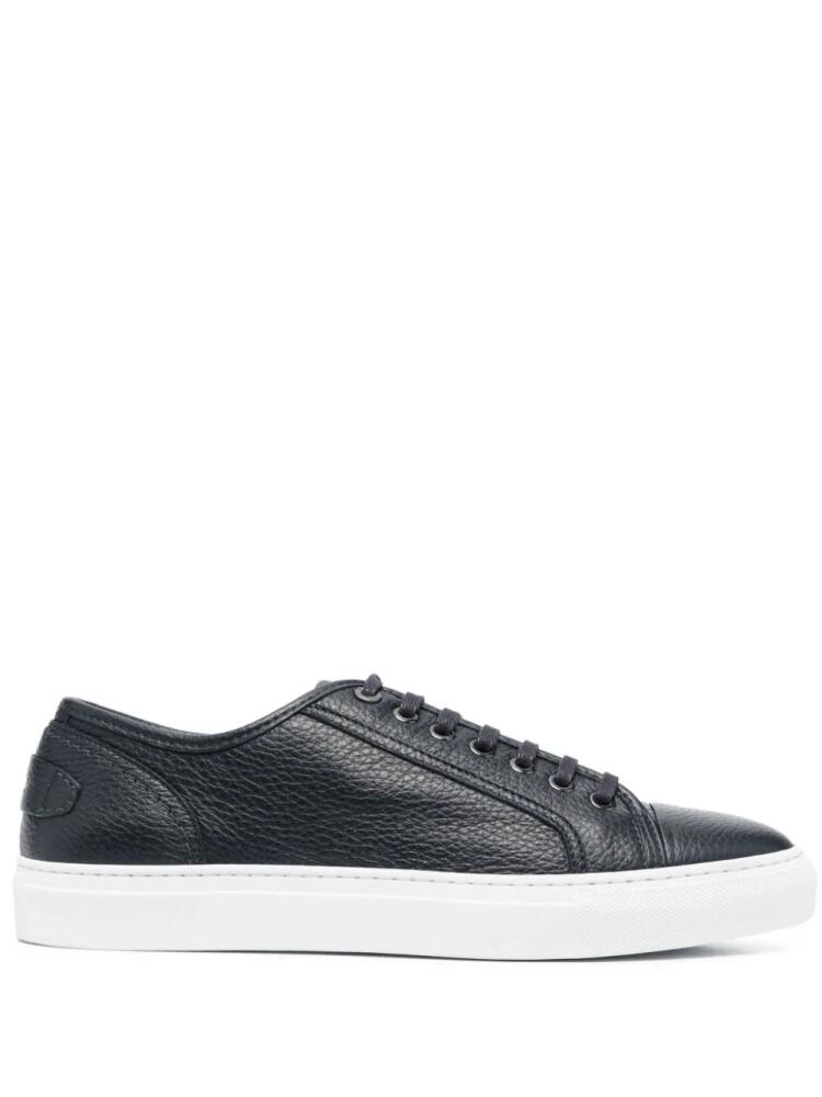 Brioni pebbled-finish low-top sneakers - Blue Cover