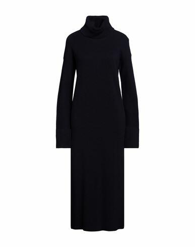 Antonelli Woman Midi dress Midnight blue Virgin Wool, Silk, Cashmere Cover