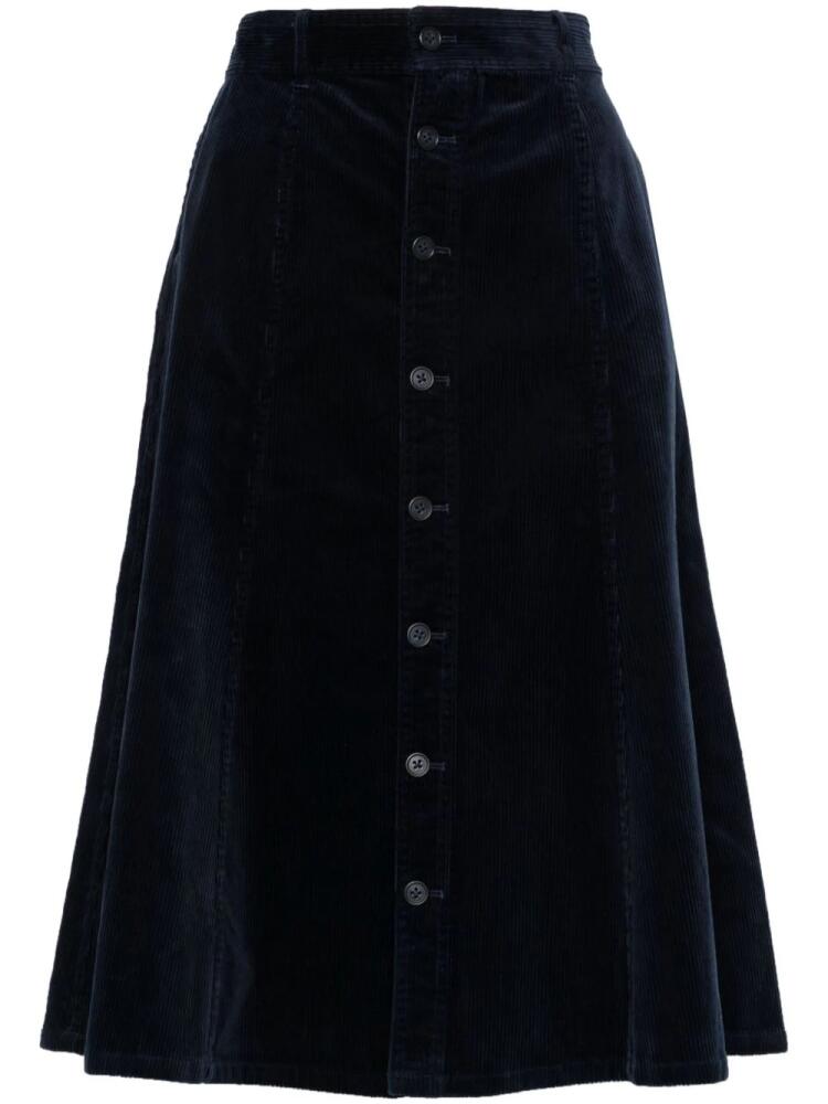 Polo Ralph Lauren corduroy midi skirt - Blue Cover