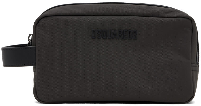 Dsquared2 Gray & Black Urban Beauty Pouch Cover