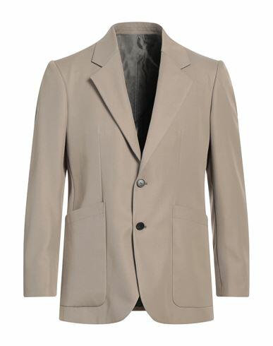 Low Brand Man Blazer Khaki Polyester, Virgin Wool, Viscose Cover