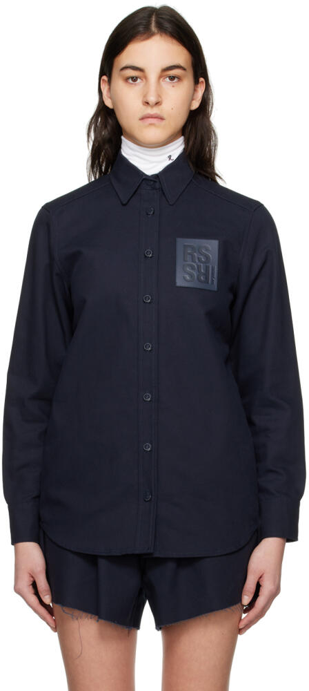 Raf Simons Navy Slim-Fit Shirt Cover