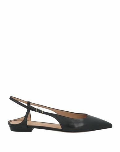 Emporio Armani Woman Ballet flats Black Leather Cover