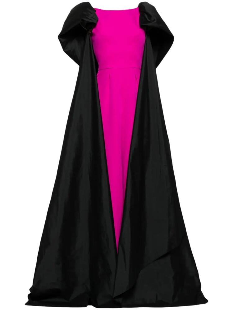 Saiid Kobeisy cape-detail wide-leg jumpsuit - Pink Cover