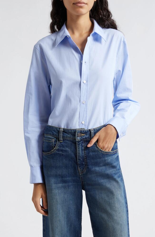 Nili Lotan Raphael Classic Shirt in Light Blue Cover