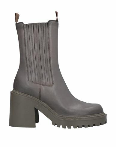 Vic Matiē Woman Ankle boots Dove grey Soft Leather Cover