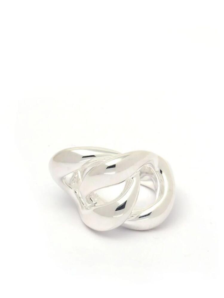 Jil Sander Curb Chain twisted ring - Silver Cover