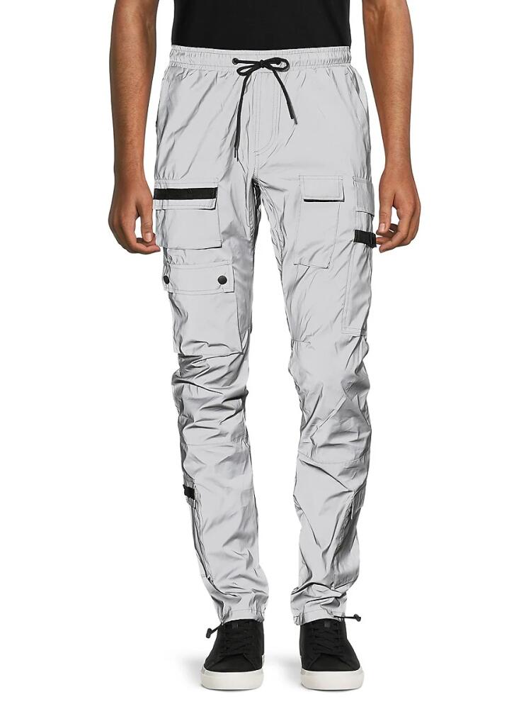 American Stitch Men's Tactical Cargo Joggers - Silver Cover