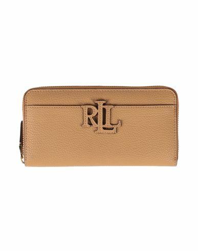 Lauren Ralph Lauren Woman Wallet Camel Cow leather Cover