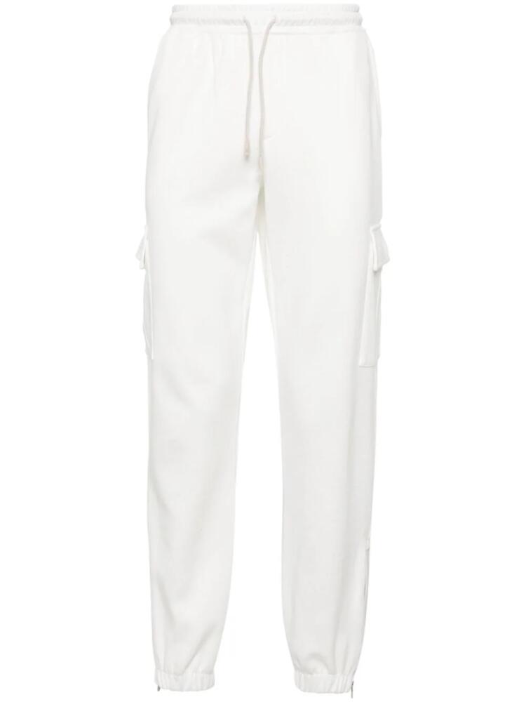 Eleventy cargo-pocket jersey track pants - White Cover