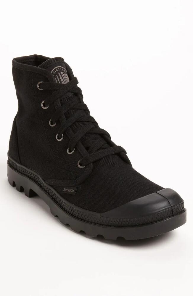 Palladium Pampa Hi Canvas Boot in Black/Black Cover