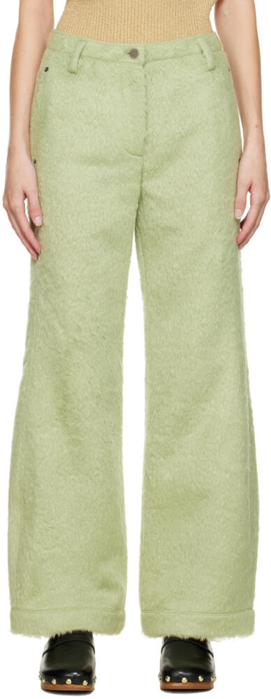 OPEN YY Green Shag Trousers Cover