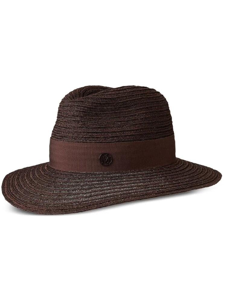 Maison Michel Henrietta straw Fedora hat - Brown Cover