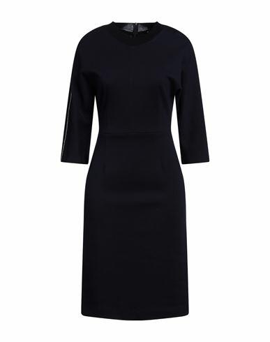 Peserico Woman Midi dress Navy blue Virgin Wool, Cotton, Polyamide Cover