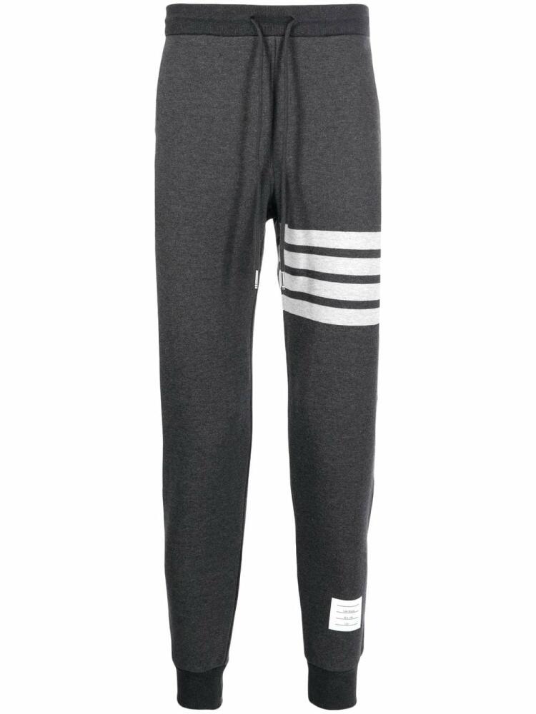 Thom Browne signature 4-bar stripe track pants - Grey Cover