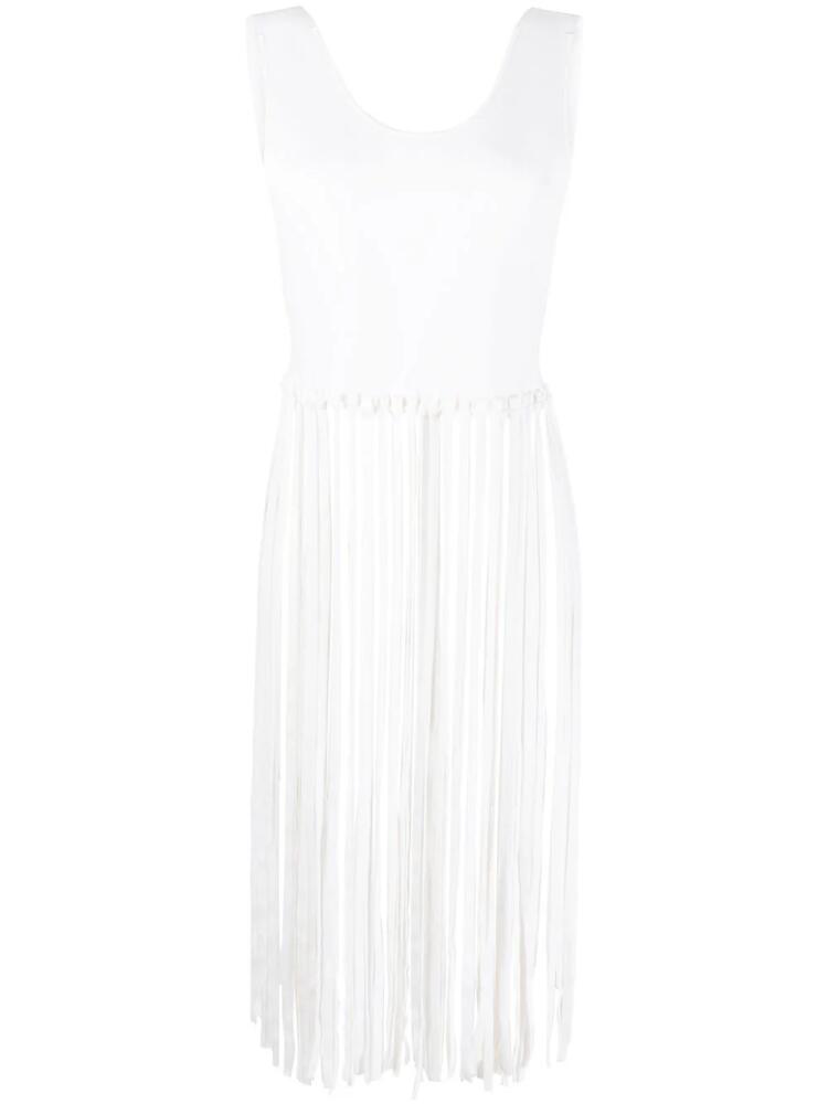 Philosophy Di Lorenzo Serafini fringe-trimmed tank top - White Cover