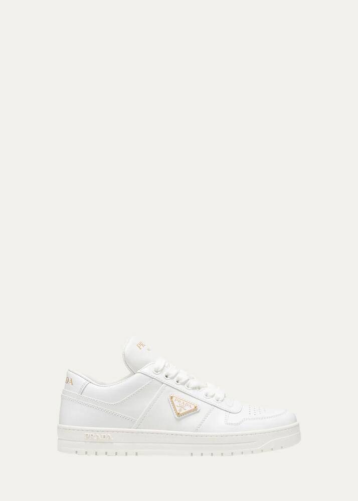 Prada Downtown Leather Low-Top Sneakers Cover