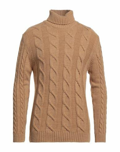 Family First Milano Man Turtleneck Camel Wool, Polyamide, Acrylic Cover