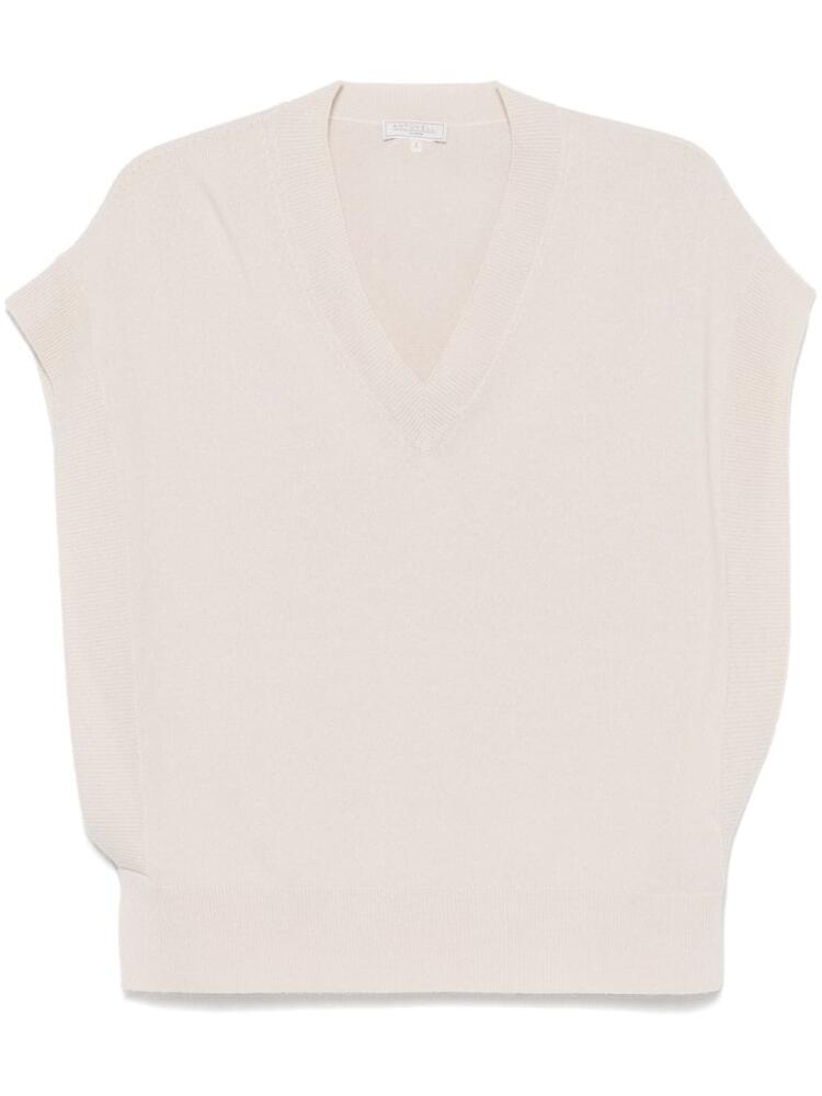 Antonelli Orione knitted vest - Neutrals Cover