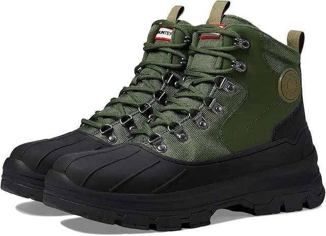 Hunter Explorer Duck Boot (Flexing Green/Black) Men's Shoes Cover