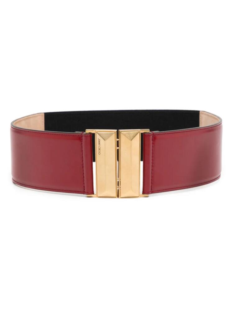 Jimmy Choo Diamond leather belt - Red Cover