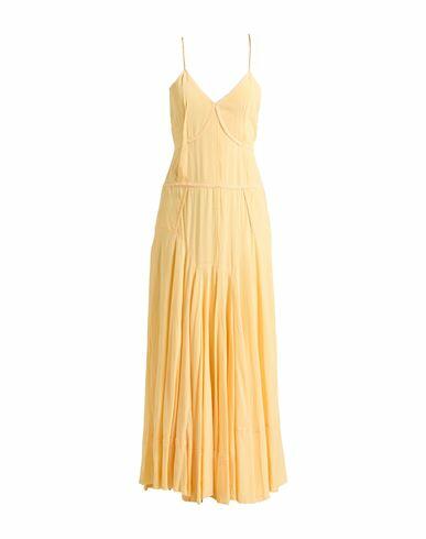 Sportmax Woman Maxi dress Yellow Viscose Cover